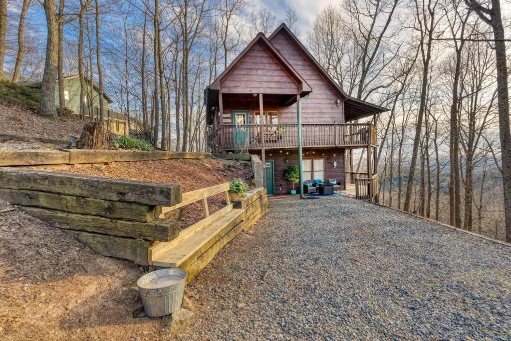 Mtn Cabin Sleeps 10 - 5 Mins To Fishing & Camping Ellijay Buitenkant foto