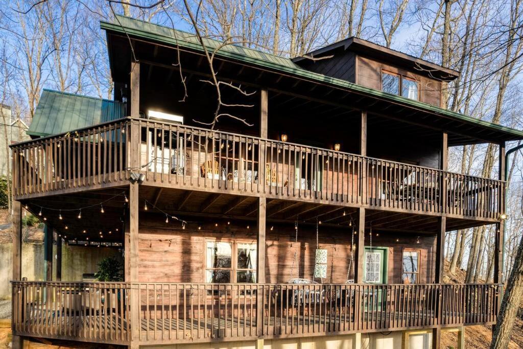 Mtn Cabin Sleeps 10 - 5 Mins To Fishing & Camping Ellijay Buitenkant foto